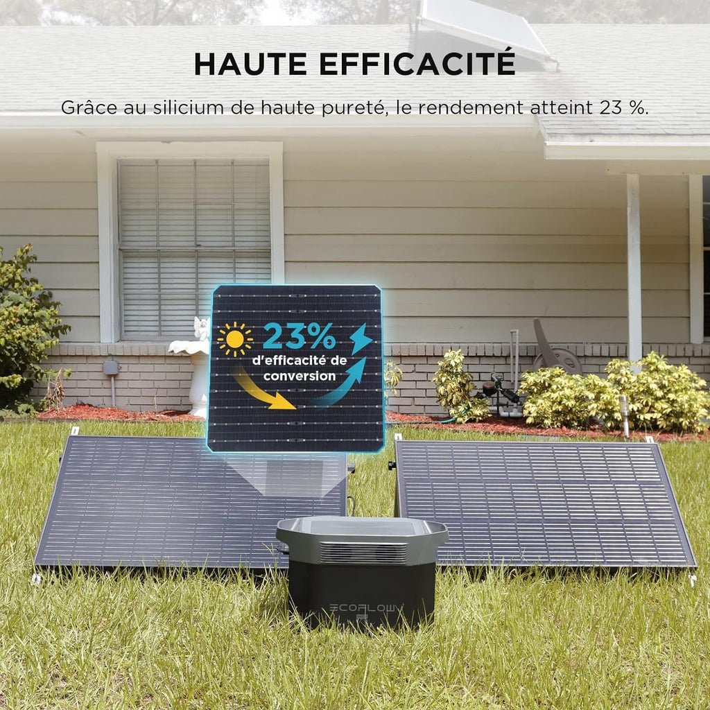 EcoFlow ZMS331-2-AKIT-2 100W Rigid Robust Durable Solar Panel - 2 PC