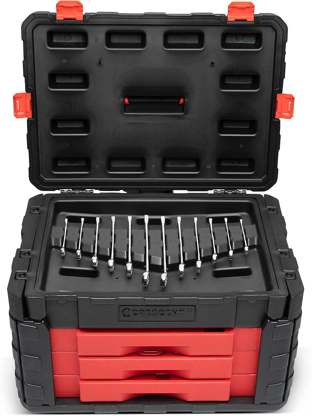 Crescent 229 Piece 1/4', 3/8' & 1/2' Drive Mechanics Hand Tool Set with 3 Drawer Storage Case - CTK229C