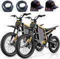 Jasion Patrol 52 Electric Dirt Bike for Adults&Teens,4000W Peak 40MPH Electric Bike with 52V 30AH 1560Wh Battery E Dirt Bike,50-Mile Range,19''/17''Off-Road Tires,Full Hydraulic Brakes&Dual Suspension