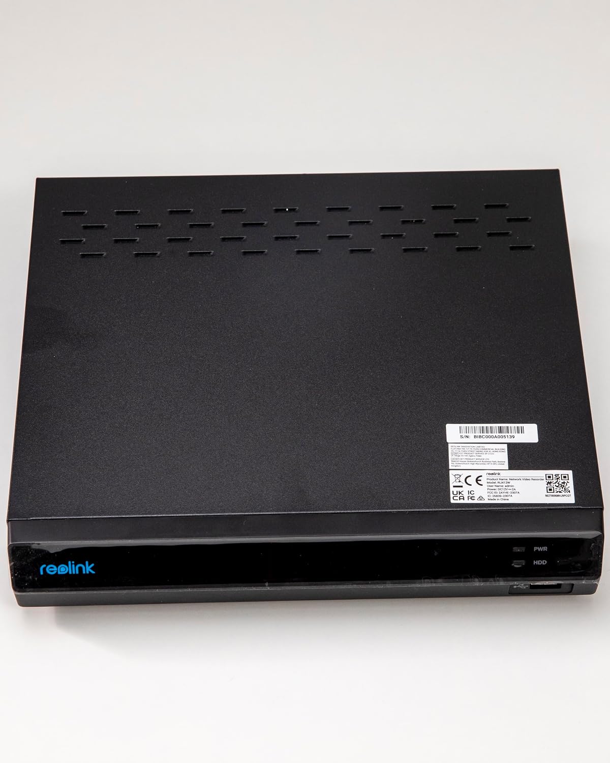 REOLINK 4K 16CH WiFi NVR with Wi-Fi 6 and 2.4/5 GHz Dual-Band WiFi, Built-in 2TB HDD, Support 16MP/12MP/8MP/5MP/4MP Reolink Cameras, 24/7 Recording Home Security Camera System, Not PoE Ports, RLN12W