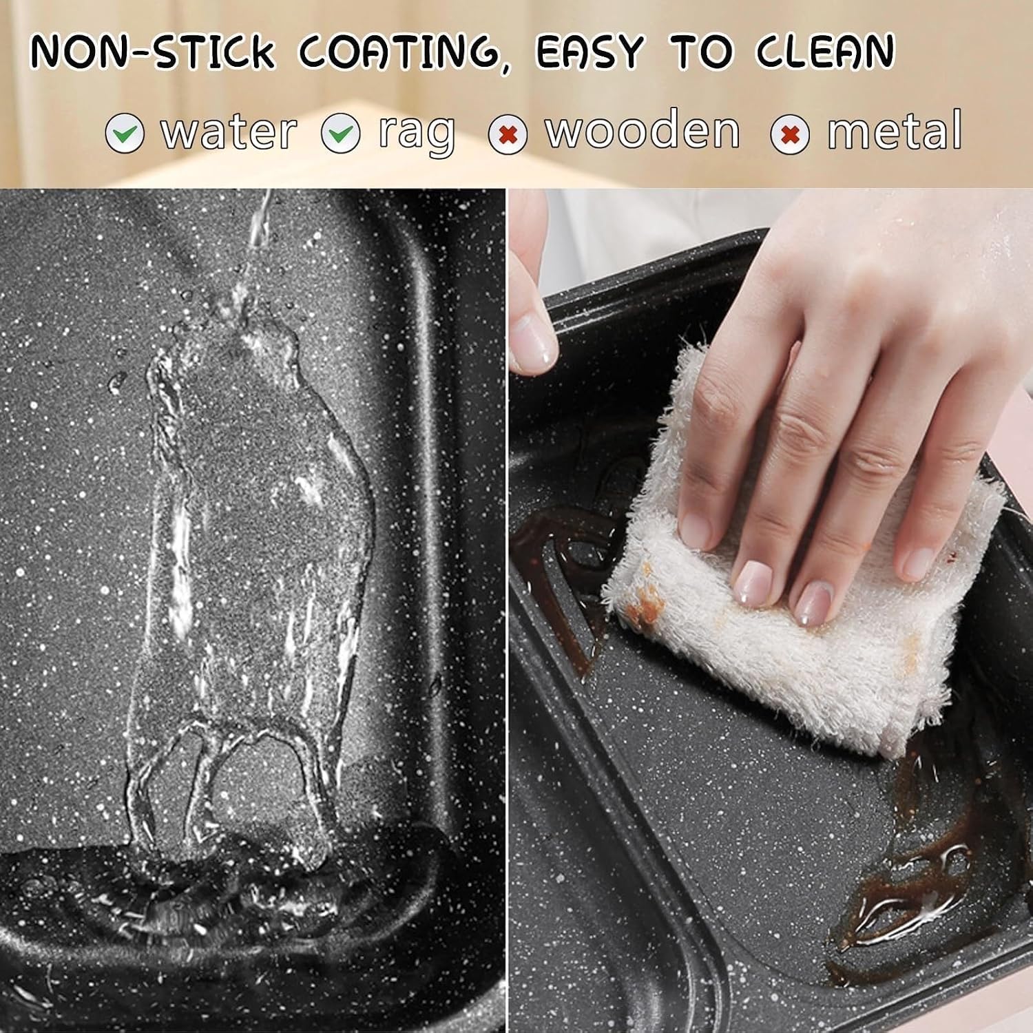 Hot Pot with Grill Medium Household Electric Hot Pot with Grill, Soup Pot and Korean BBQ, Non-Stick Coating, Easy to Clean, for 2-4 People to Enjoy