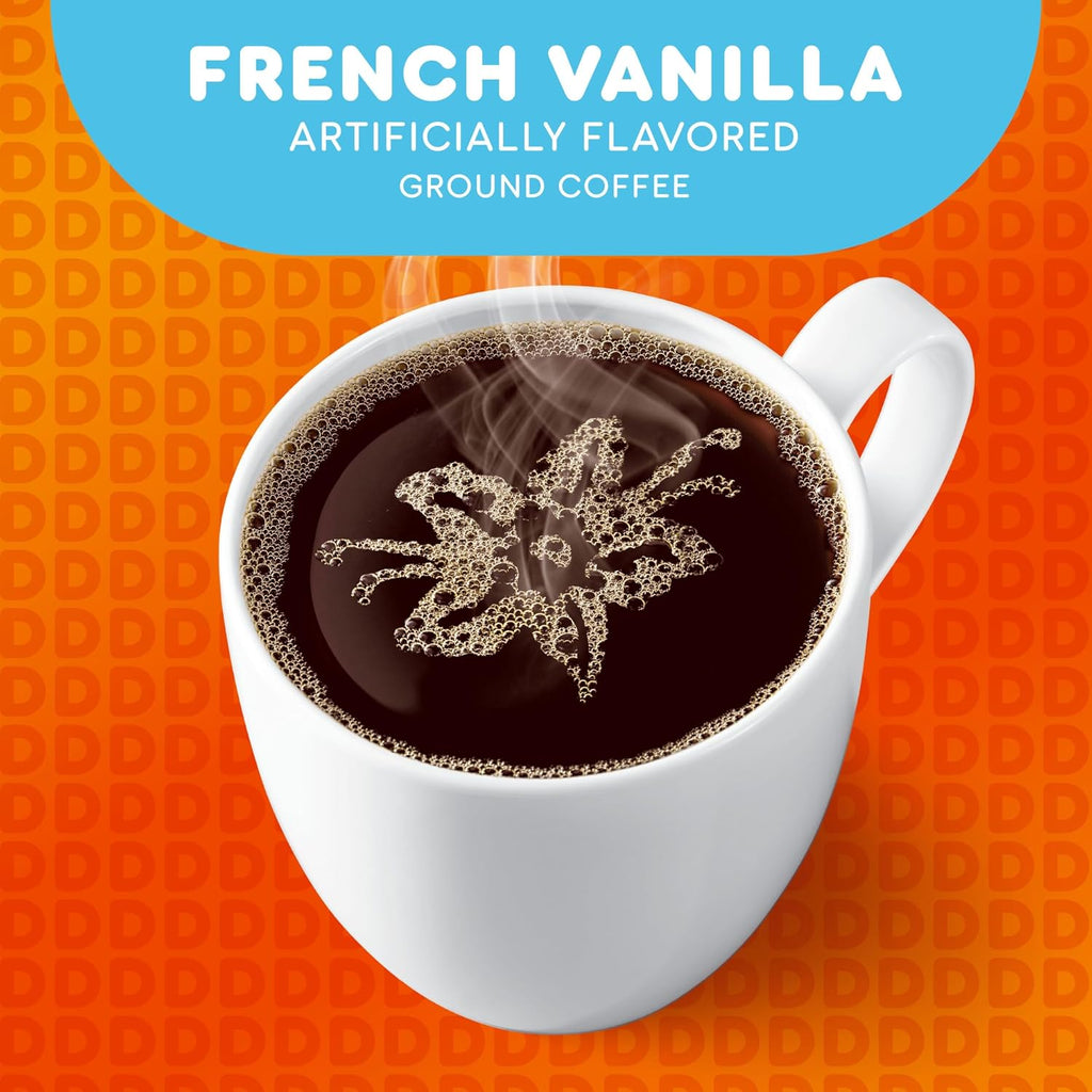 Dunkin' French Vanilla, Artificially Flavored Coffee, Keurig K-Cup Pods, 44 Count Boxes (Pack of 4)