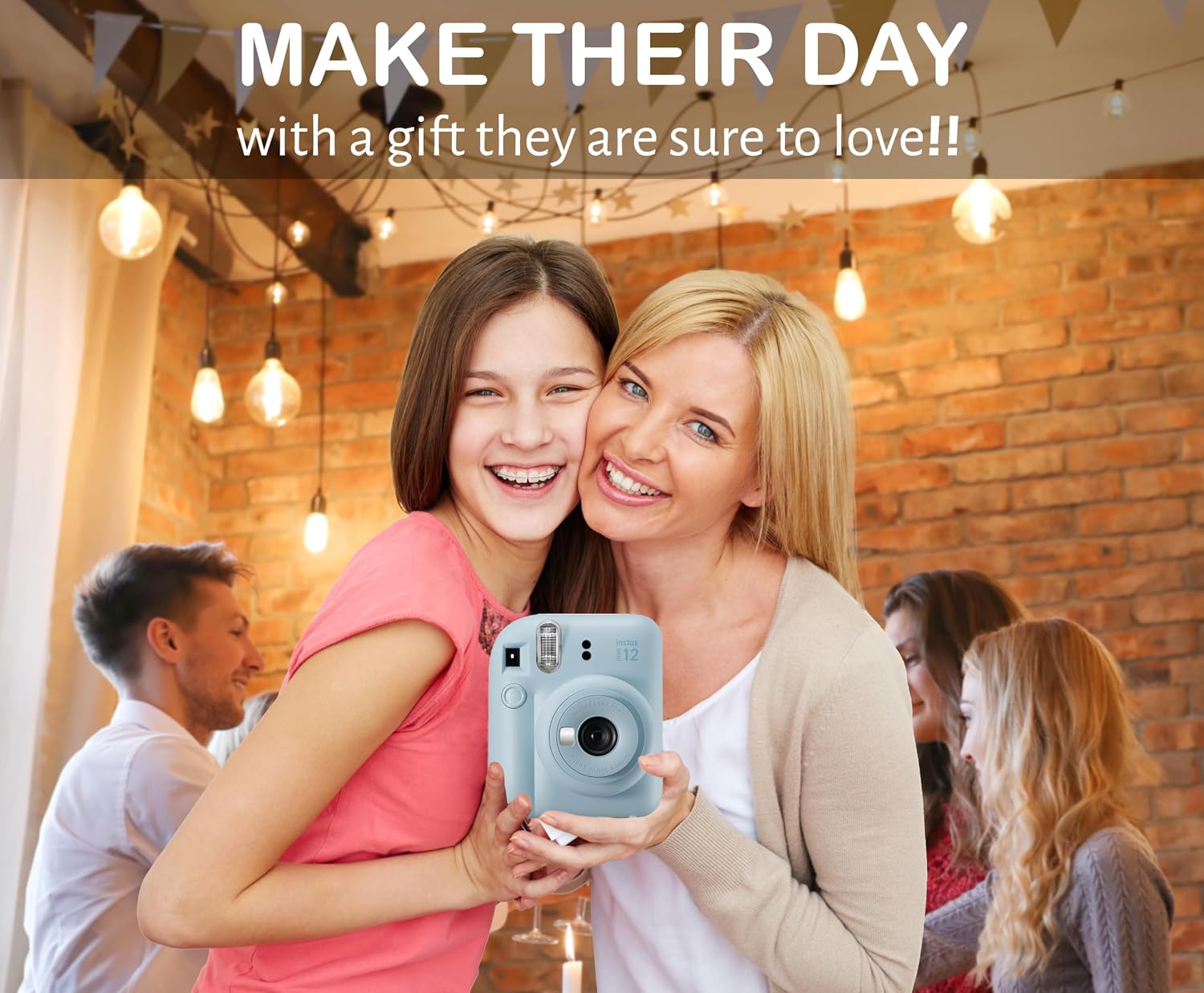 Fujifilm Instax Mini 12 Instant Film Camera Bundle with Accessories (Mint Green)