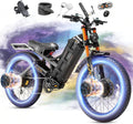 eAhora 2026 Romeo Pro3/2 50/46Mph Ebike 5600/4000W Dual Motor 200+Miles Electric Bike for Adults, 52V/70Ah 60V/80Ah Long Range 26 * 4.0' Fat Tire Full Suspension Electric Mountain Bike