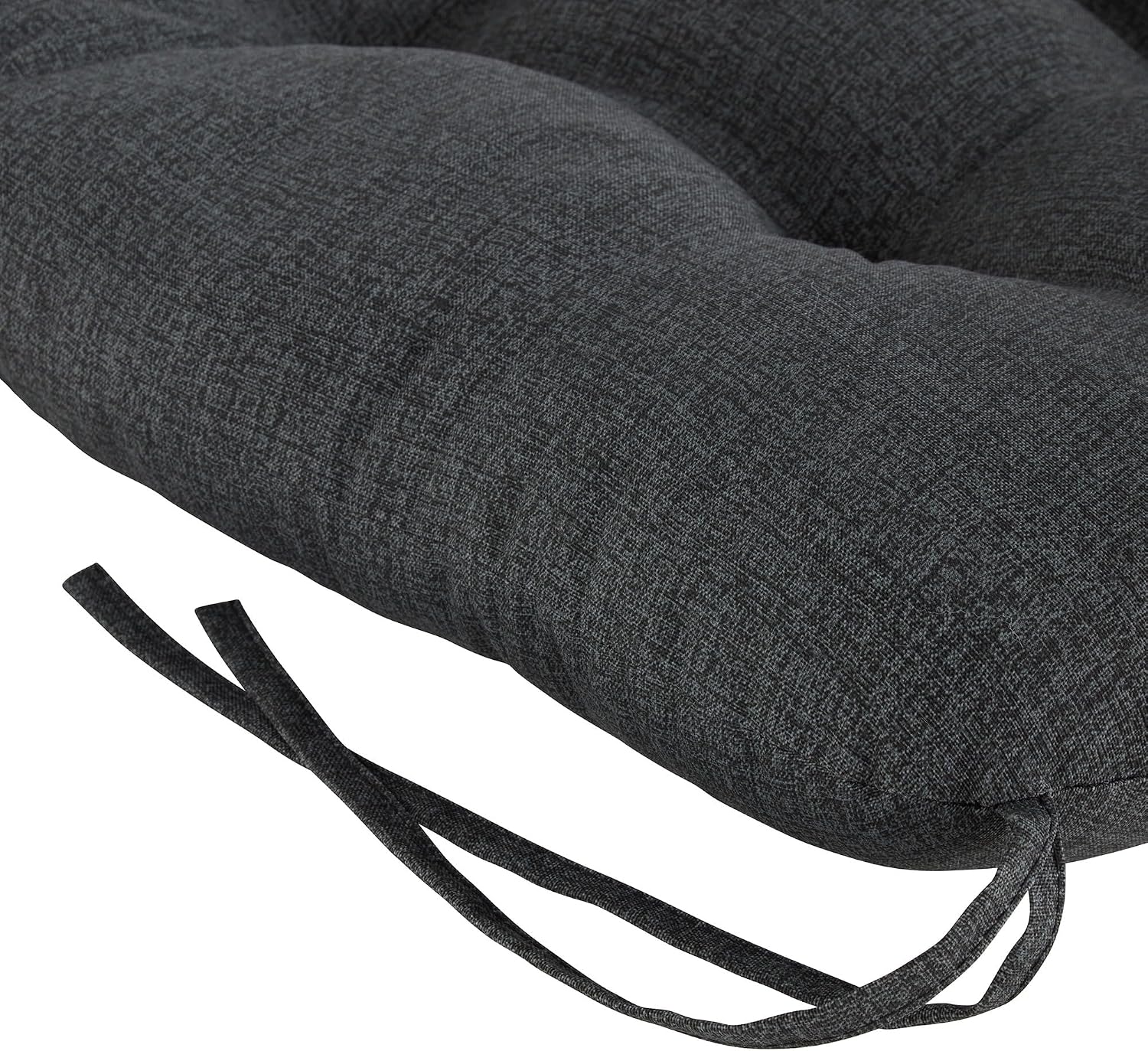 Greendale Home Fashions Outdoor 42x21-inch Seat/Back Chair Cushion (Set of 2), Graphite