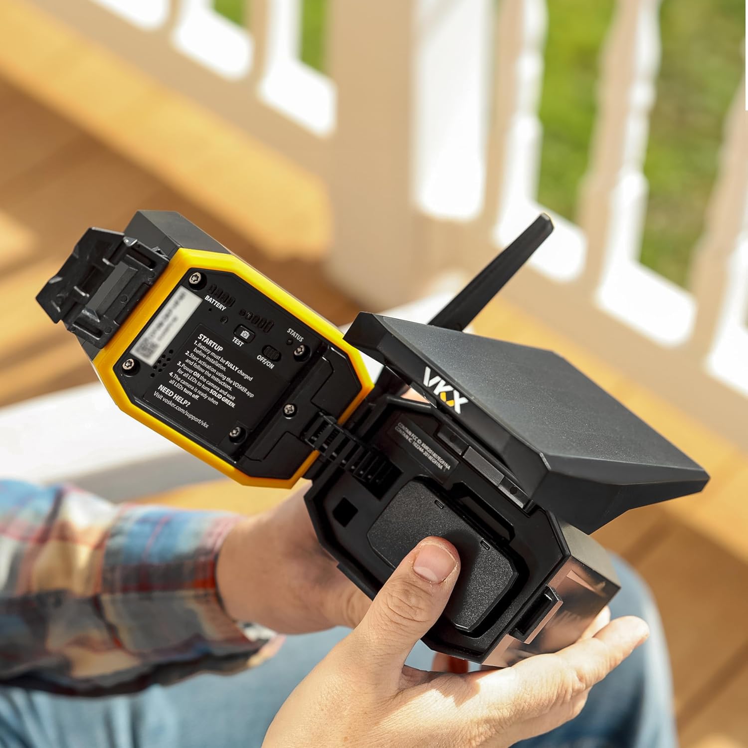 Vosker VKX Farmers Pack Solar 4G LTE Security Camera, Wireless Outdoor Surveillance for Farms, Sheds and Rural Properties, No Wi-Fi Needed, SIM Card Included Night Vision, IP65 Weather-Resistant
