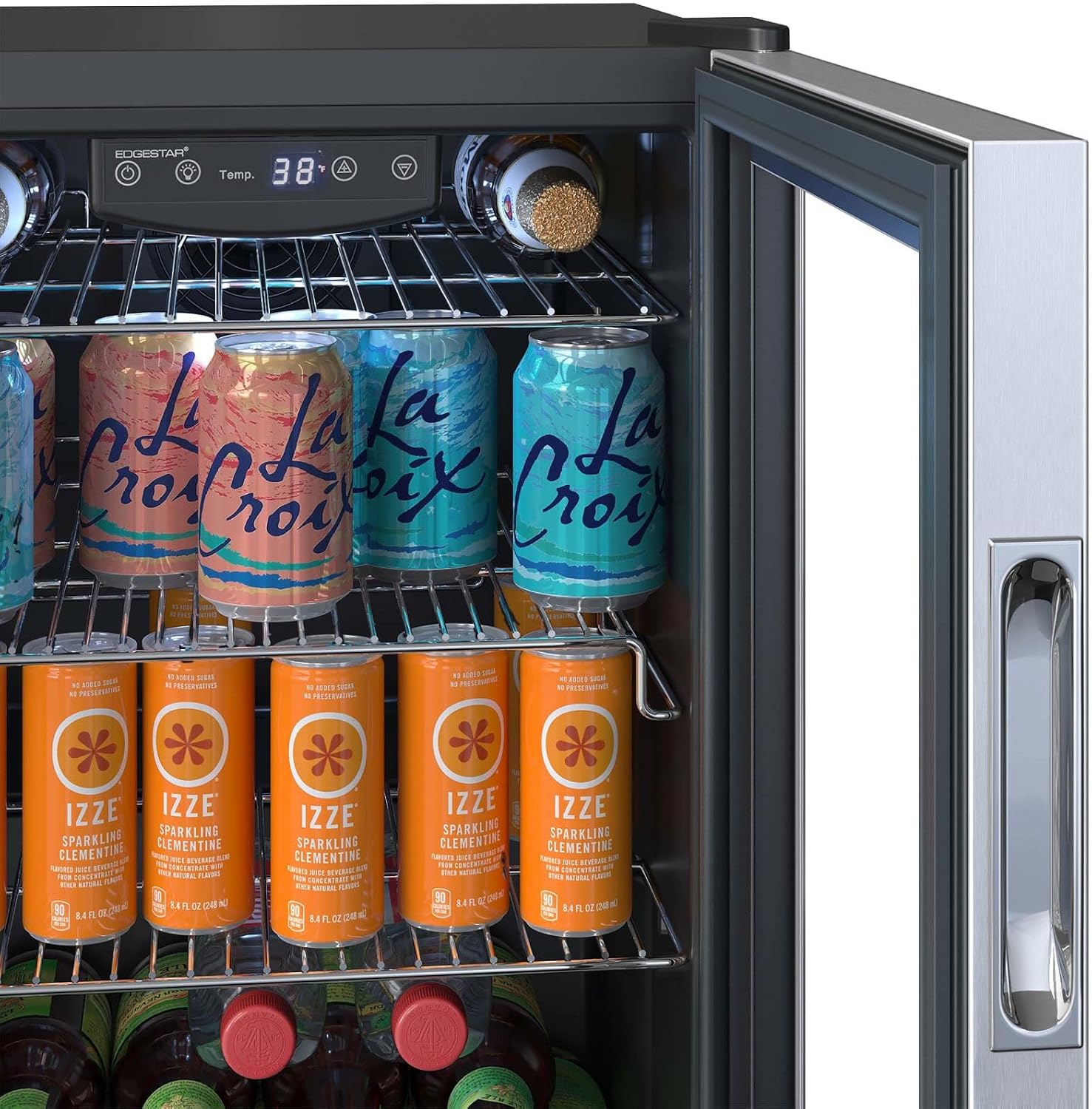 EdgeStar BWC91SS 17 Inch Wide 80 Can Capacity Extreme Cool Beverage Center
