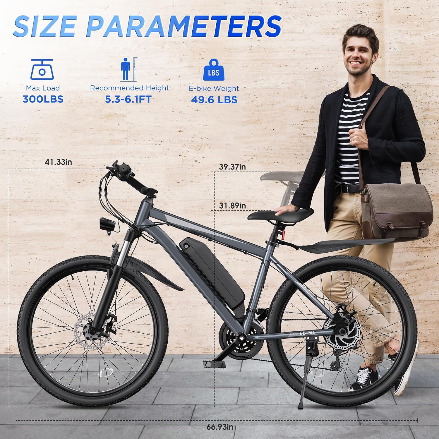 Electric Bike for Adults, 26' Ebike with 1000W Peak Motor, 20MPH 50Miles Electric Mountain Bike with 48V Removable Battery, 7-Speed, Front Suspension, LCD Display, UL 2849 Certified
