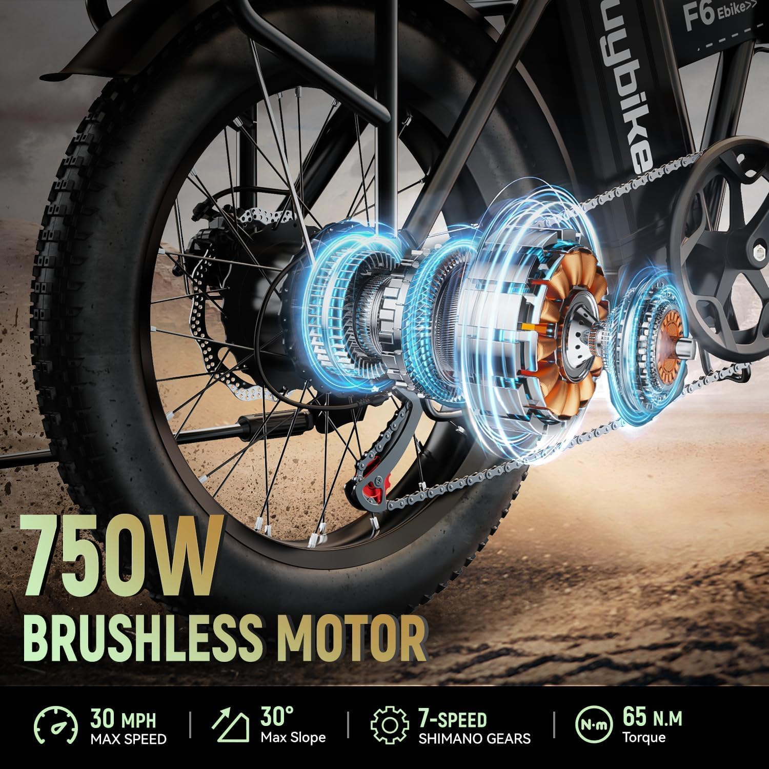 Foldable Electric Bike for Adults, 48V 20Ah Removable Lithium Battery up to 80Miles, 20' Fat Tire 1000W Peak Motor Dirt Ebike Adult Electric Bicycle for Commute Beach Mountain E Bike