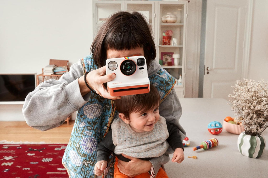 Polaroid Now 3rd Generation I-Type Instant Film Camera - Pebble White - Camera Only No Film (9155)