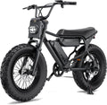 MACFOX X7 Electric Bike for Adults, 750W EBike with Hydraulic Brakes, 48V 13Ah Removable Battery 30 Mile Range, Upgraded 20x5.0 Rear Fat Tire for School/City/Town Commuting (UL2849 & Class-2)