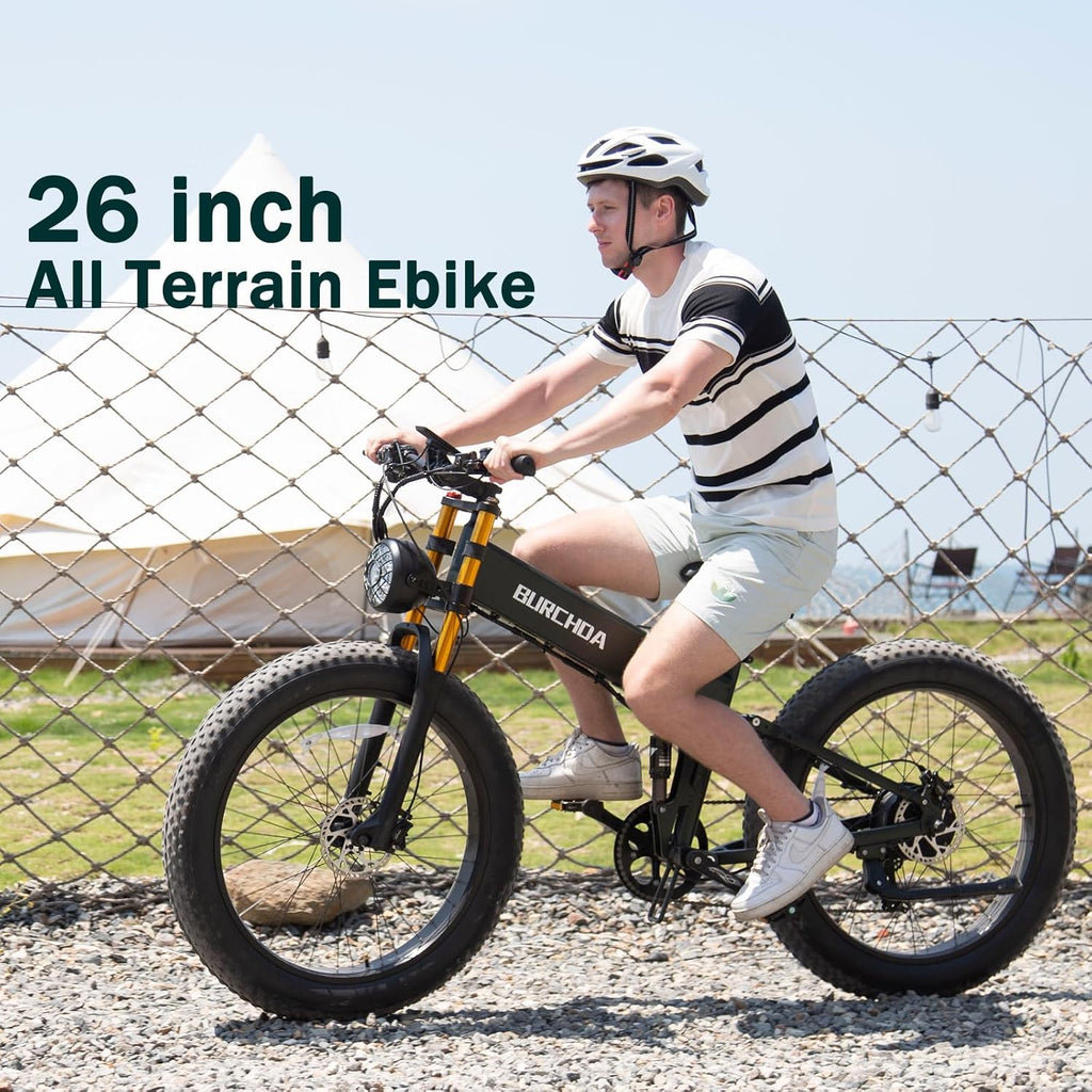 Electric Bike for Adults with 1500W Peak Motor 30 MPH & 65 Miles /130 Miles Long Range Fast E Dirt Bike, 48V 40Ah/20Ah Removable Battery, Full Suspension 26' Fat Tire Mountain Bike
