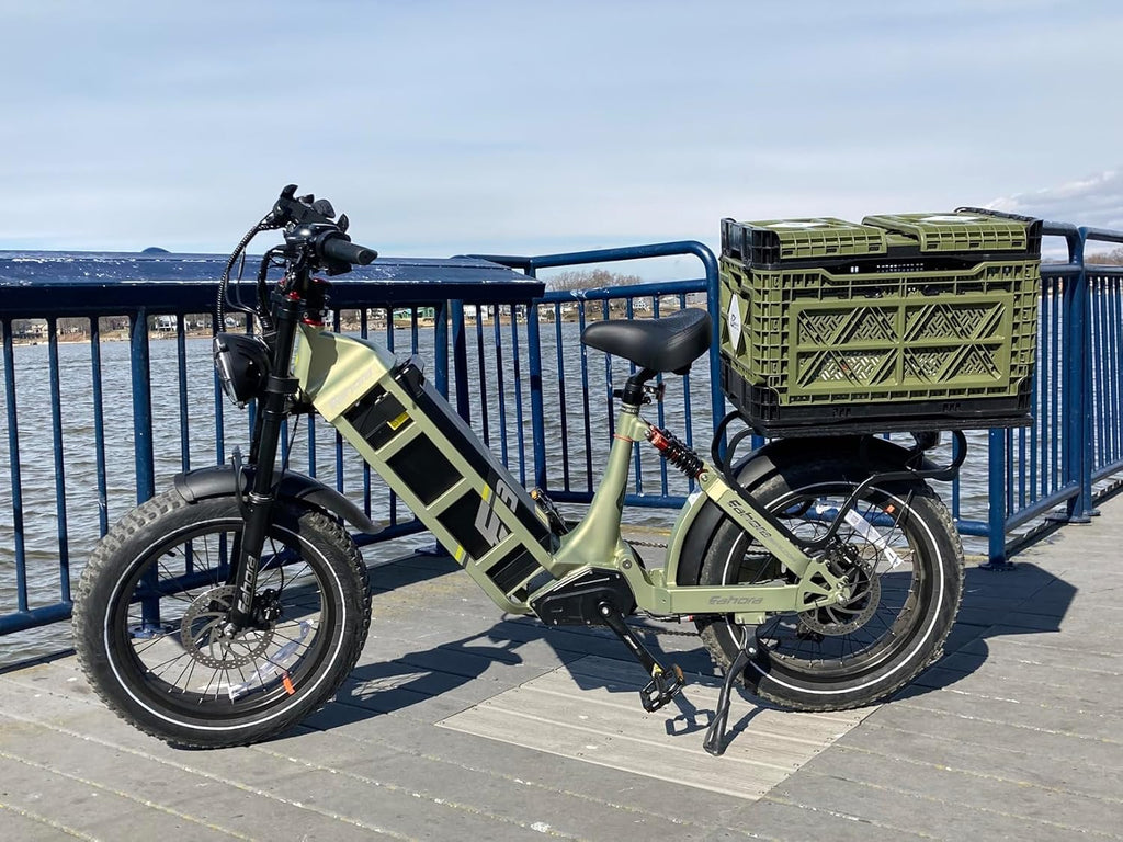 2026 Eahora 5400W Juliet Pro 2 Electric Bike for Adults 43MPH Dual Motor 70Ah Ebike 200Miles Long Range Electric Bicycle, 20'' Fat Tire Full Suspension Electric Mountain Bike for Commuting/Delivery