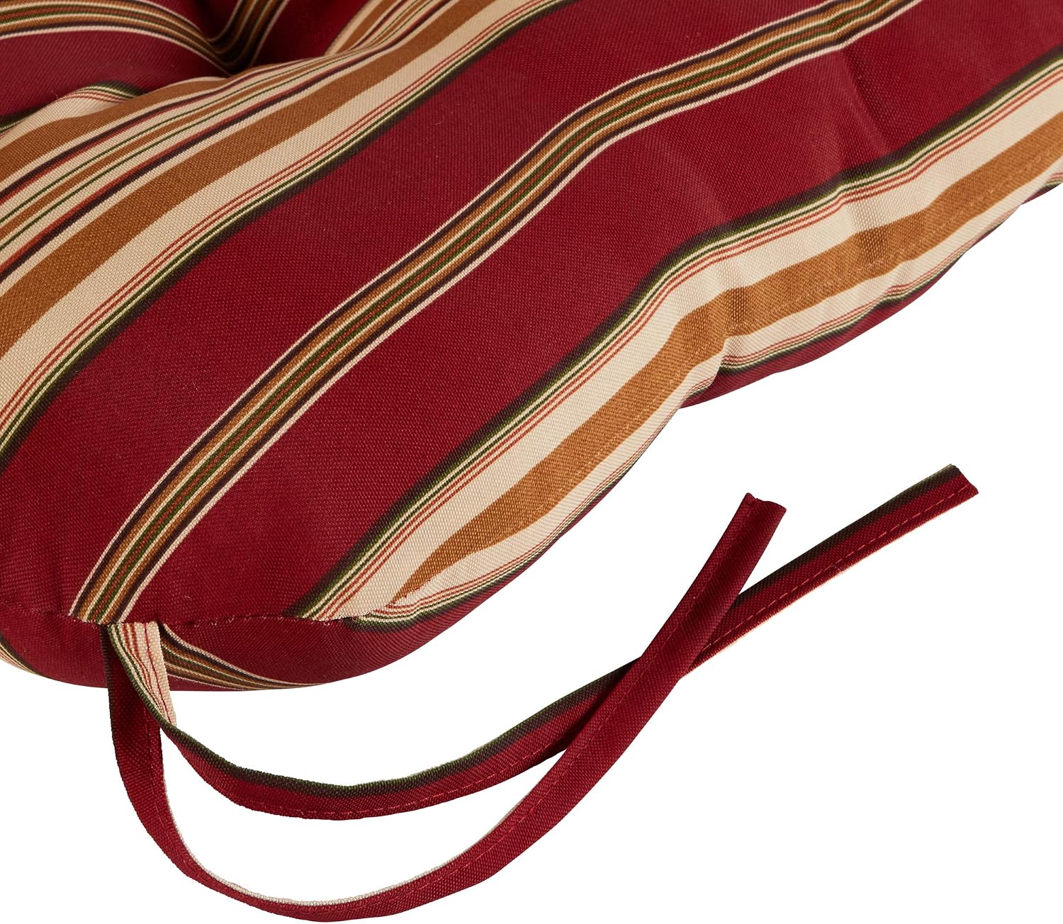 Greendale Home Fashions Outdoor 42x21-inch Seat/Back Chair Cushion (Set of 2), Tuscan Stripe