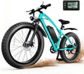 Electric Mountain Bike for Adults, 1500W Peak 72Miles + 28 MPH, 26'x4' All-Terrain Fat Tire E Bike with Removable Battery, 7 Speed Front Suspension, Dual Brake, LCD & Horn(TUV & UL2849)