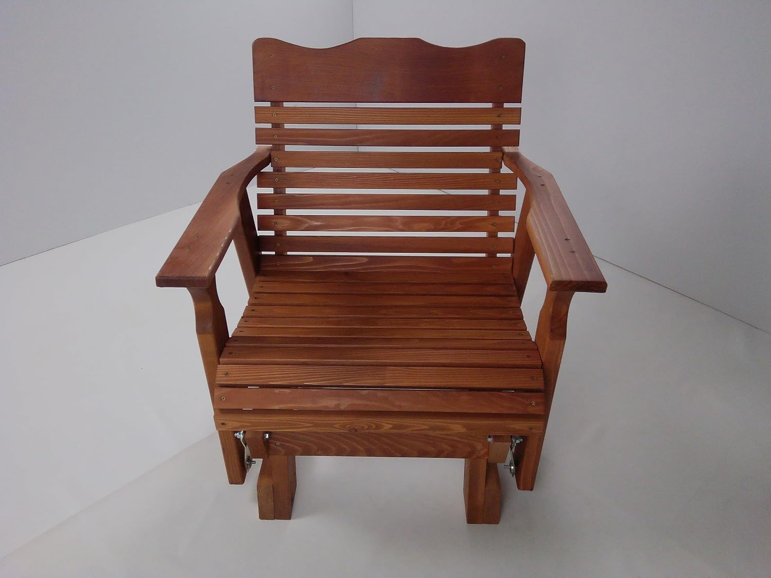 Rustic Finished 2' Cedar Outdoor Porch Glider, Amish Crafted