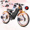 eAhora 2026 Romeo Pro 3/2 50-46Mph Electric Bike for Adults 5600W/4000W/2500W Dual Motor Ebike 60V/80Ah 52V/70Ah Long Range Fat Tire Full Suspension Electric Mountain Bicycle