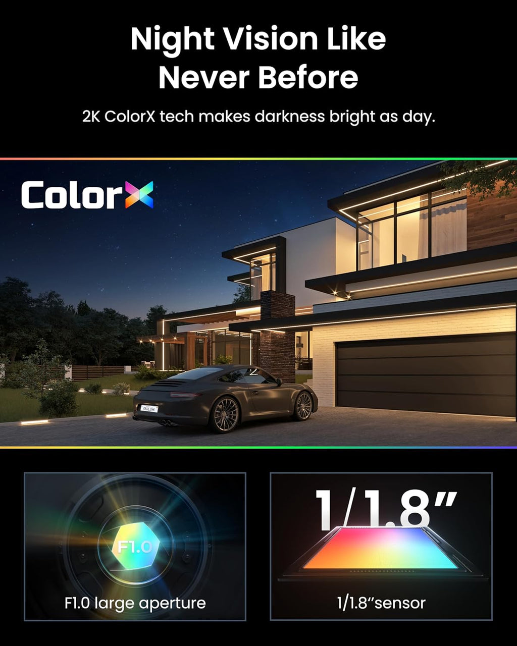 REOLINK Solar Security Cameras Wireless Outdoor, Altas 2K Pre-Record Cameras for Home Security, 540 Days Battery Life, ColorX Night Vision, Wi-Fi 6, AI Detection, Home Hub Compatible, No Subscription