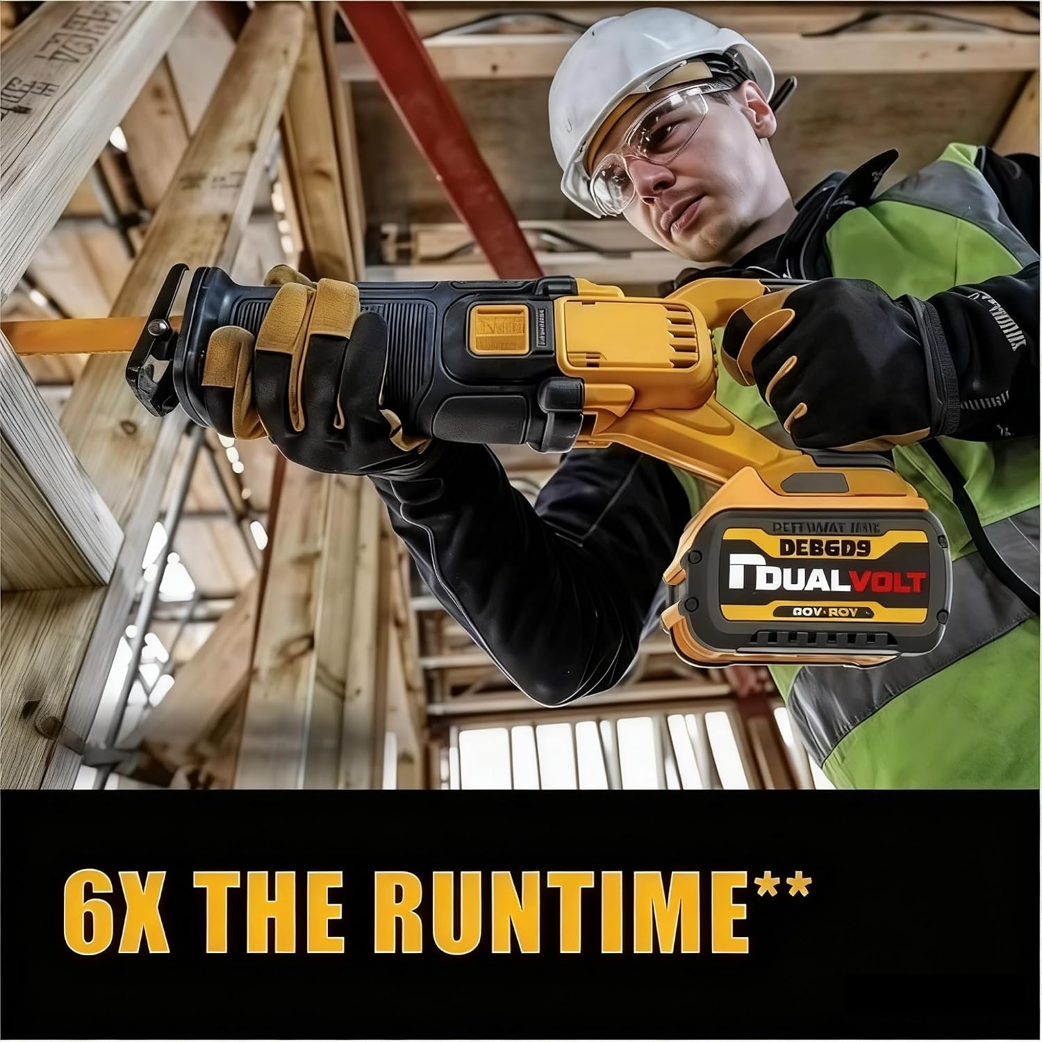 LINGYUE DCB609 9.0Ah Lithium Ion Battery - Compatible with Dewalt 20V/60V Flex-Volt MAX DCB612 DCB615 DCB200 DCB180 DCB182 Cordless Power Tool Packs(2PACK)