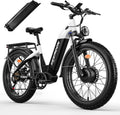 Seemoon Electric Bike,4000W Dual Motor Ebike for Adults,52V 1040Wh Removable Battery E-Bike for Men Women,38MPH Up to 105 Miles,26' Fat Tire Fast Step Thru Electric Bicycle for Commuter