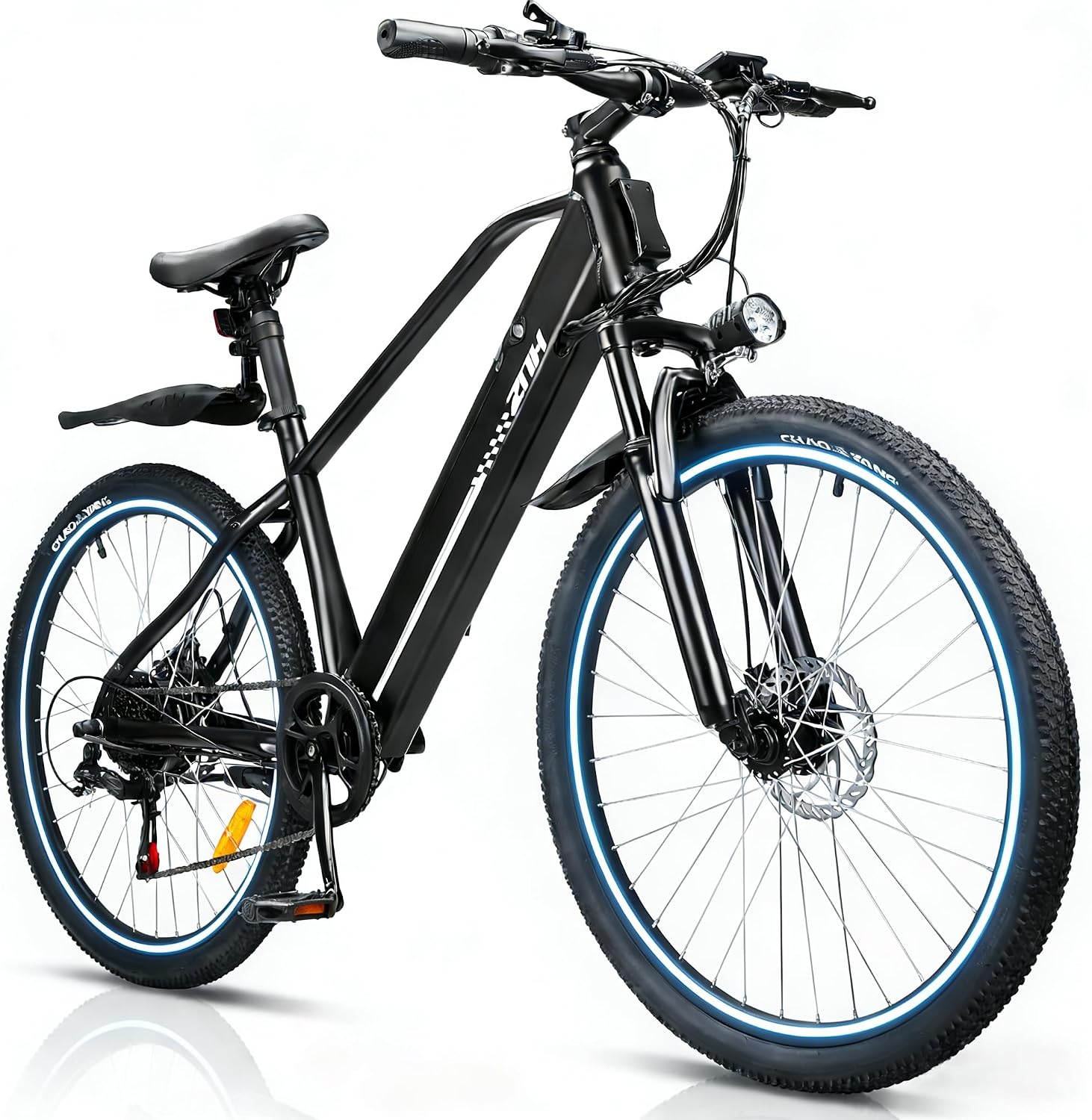 ZNH Electric Bike, 750W Peak Electric Mountain Ebike for Adults with 48V 13Ah Removable Battery, 20MPH 26'' Electric Bike - Suspension Fork, LED Display, Fat Tire Commuter Ebike, Black