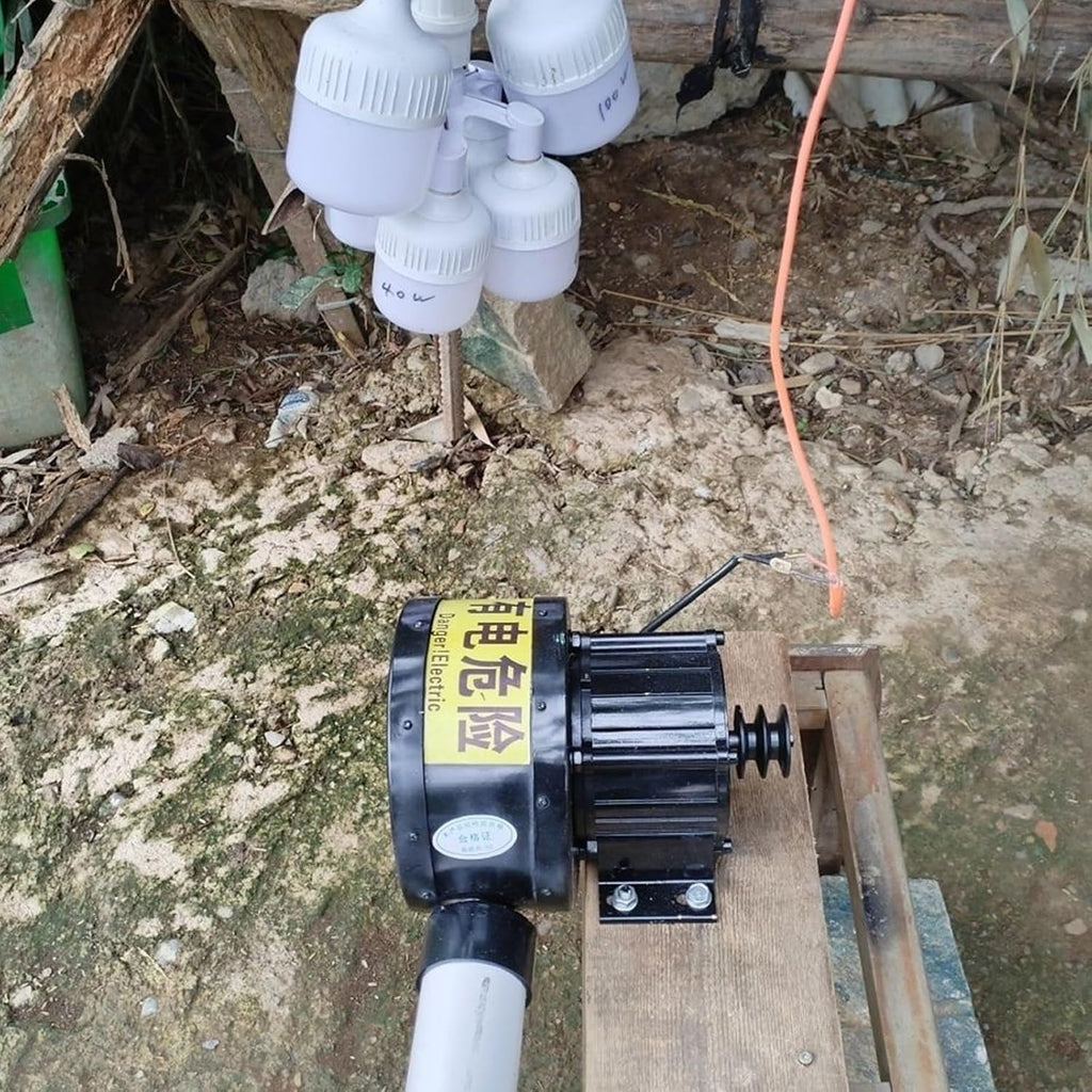 600W 220V Hydro Generator, Portable Impact Hydroelectric Generator, Pure Copper Windings High Power Water Generation 63 Mm Inlet Small Home Off-Grid Power