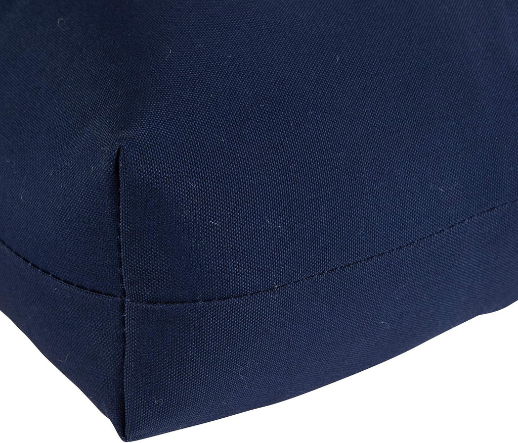 Greendale Home Fashions Outdoor 42x21-inch Seat/Back Chair Cushion (Set of 2), Midnight