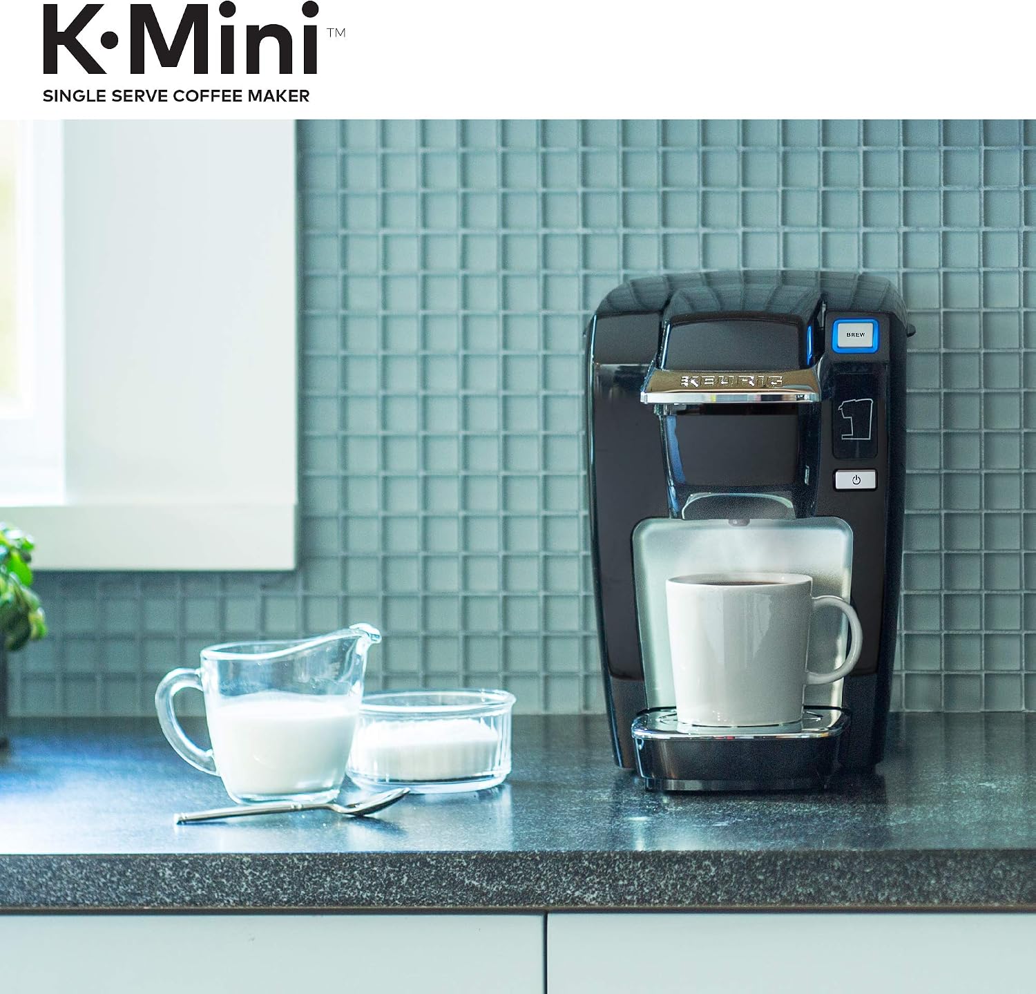 Keurig K-Mini K15 Single Serve, K-Cup Pod Coffee Maker, Black