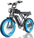 Electric Bike for Adults,48V 20AH - Peak Power 1500/3000W Brushless Motor Electric Bicycle - Max Speed 31-35MPH - Max 80 Miles Range - 20' x 4.0' Fat Tire Dirt E-Bike,7-Speed