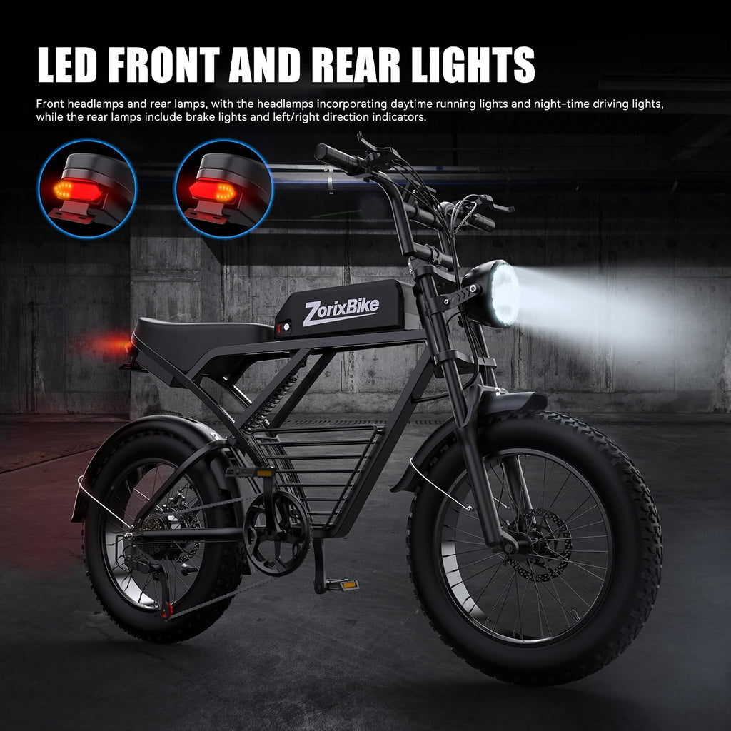 Electric Bike for Adults,48V 20AH - Peak Power 1500/3000W Brushless Motor Electric Bicycle - Max Speed 31-35MPH - Max 80 Miles Range - 20' x 4.0' Fat Tire Dirt E-Bike,7-Speed