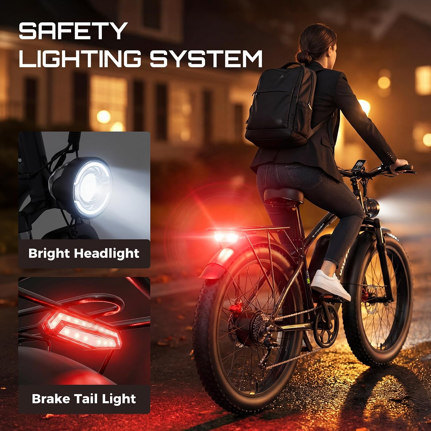 Peak 9000W Dual Motor Ebike Max 47MPH Electric Bike for Adults 52V 34AH Battery 105 Miles Range 24 Inch Fat Tire Fast Electric Bicycles for Snow Off-Road Commuter Mountain E Bike