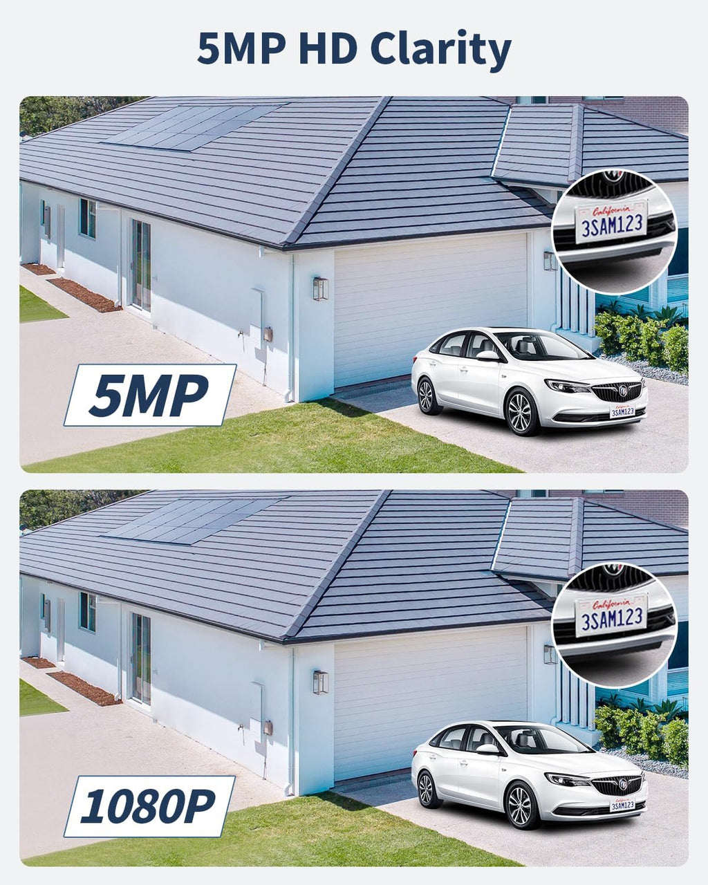 《122°Wide Angle & 80FT Night Vision》Outdoor Wired Security Camera System,CCTV Cameras Outside, Home Video Surveillance DVR Kits