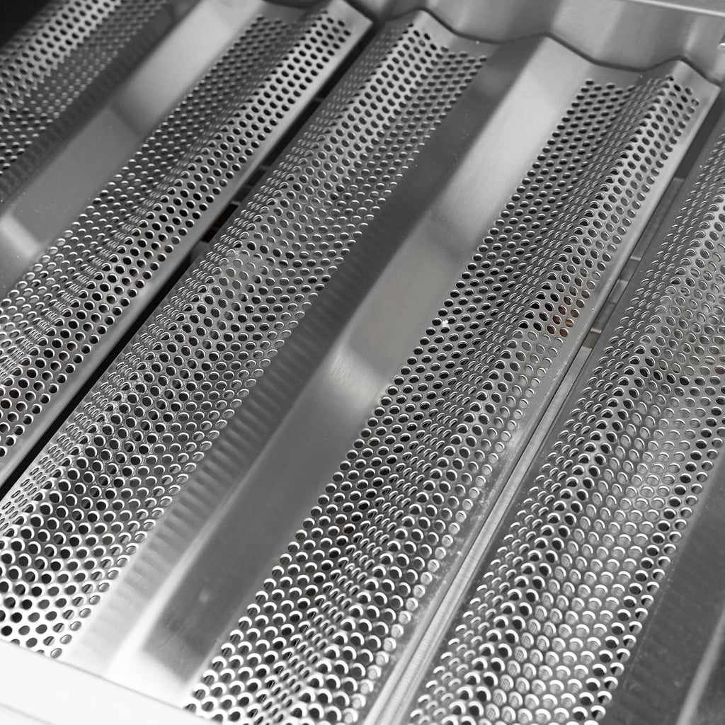 Hygrill STD Series 32-Inch Built In Grill, Stainless Steel 4-Burner Grill Head for Outdoor Kitchen, Liquid Propane