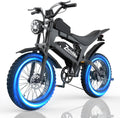 Electric Bike for Adults,48V 20AH - Peak Power 1500/3000W Brushless Motor Electric Bicycle - Max Speed 31-35MPH - Max 80 Miles Range - 20' x 4.0' Fat Tire Dirt E-Bike,7-Speed