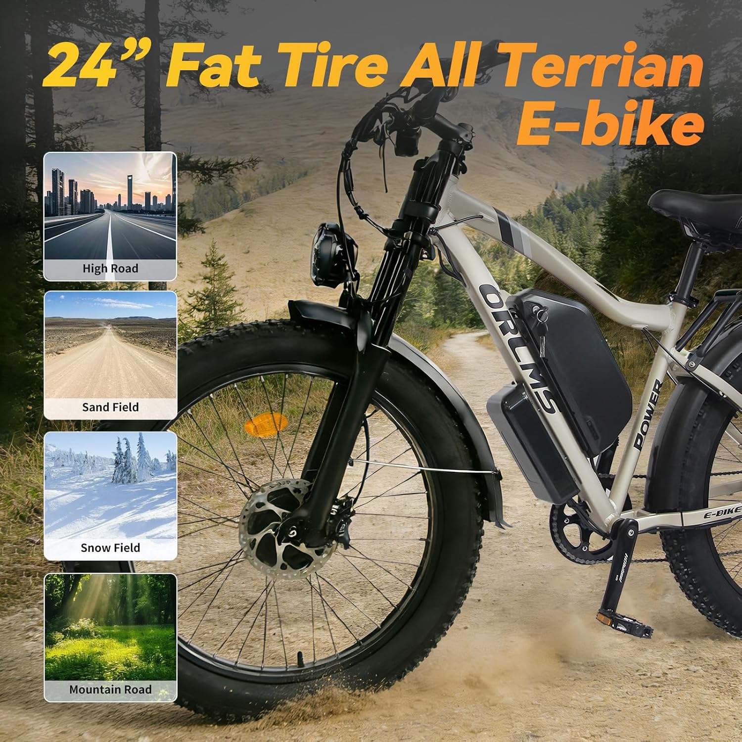 Dual Motor Electric Bike for Adults,6000W Peak,45MPH,60V&52V/25Ah Battery,26''&24'' Fat Tire,Up to 110 Miles Range,SHM 7-Speed Gear Ebike