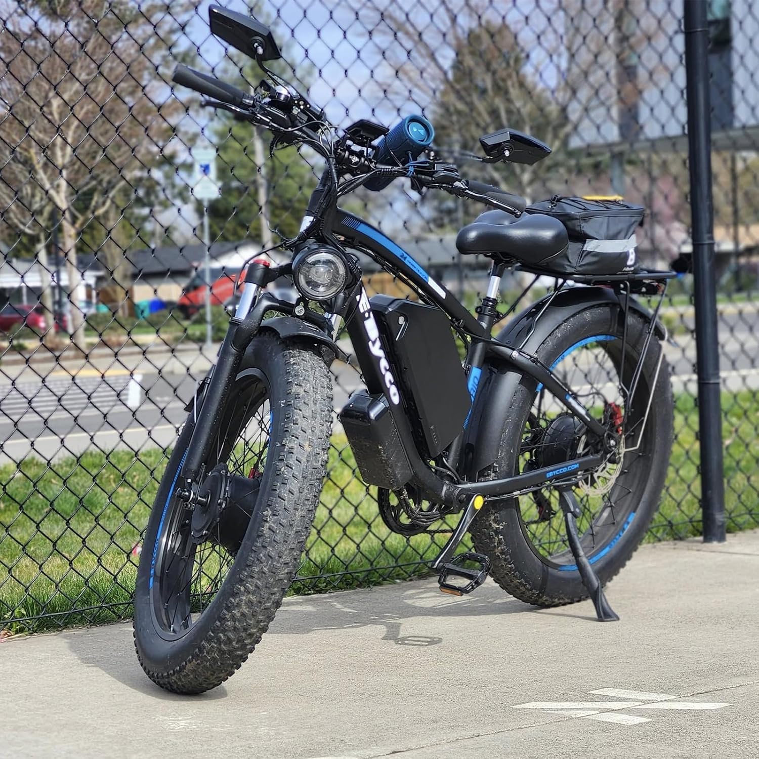 6000W Peak Dual Motor Electric Bike for Adults, 24' Fat Tire Ebikes 52V 32AH, Fast 45 MPH, 100 Miles Long Range, Hydraulic Brake, Pedal Assist Electric Bicycle for Off-Road Mountain Snow Commuter