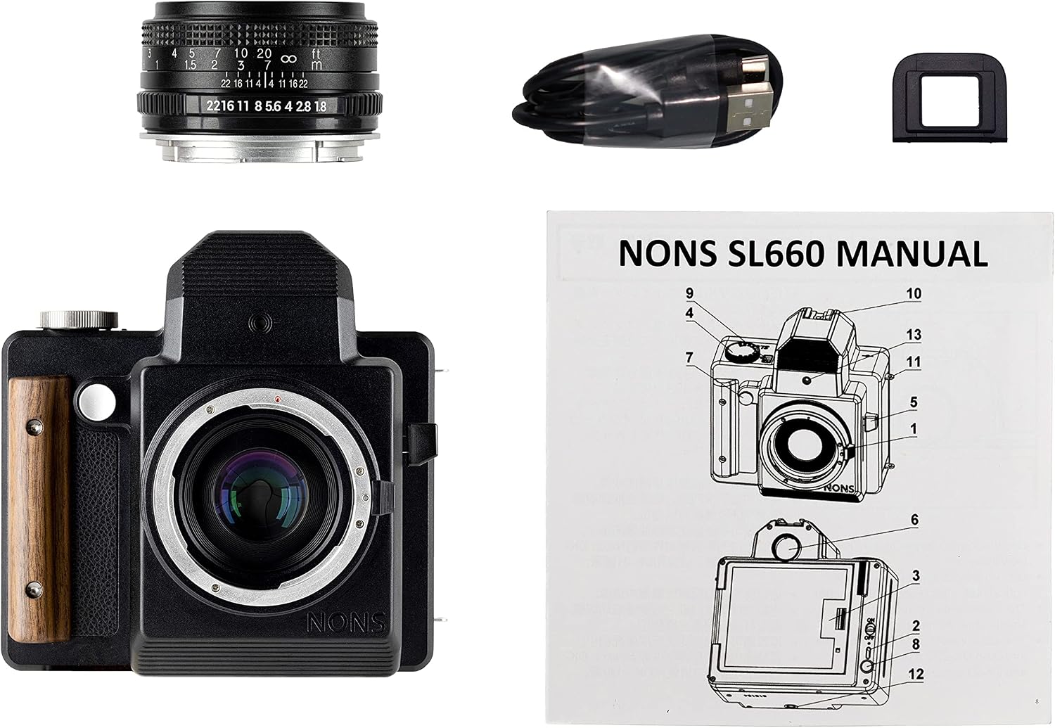 NONS SL660 Instant Camera - Interchangeable Lens EF Mount SLR Analogue Instant Camera