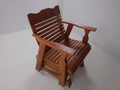 Rustic Finished 2' Cedar Outdoor Porch Glider, Amish Crafted