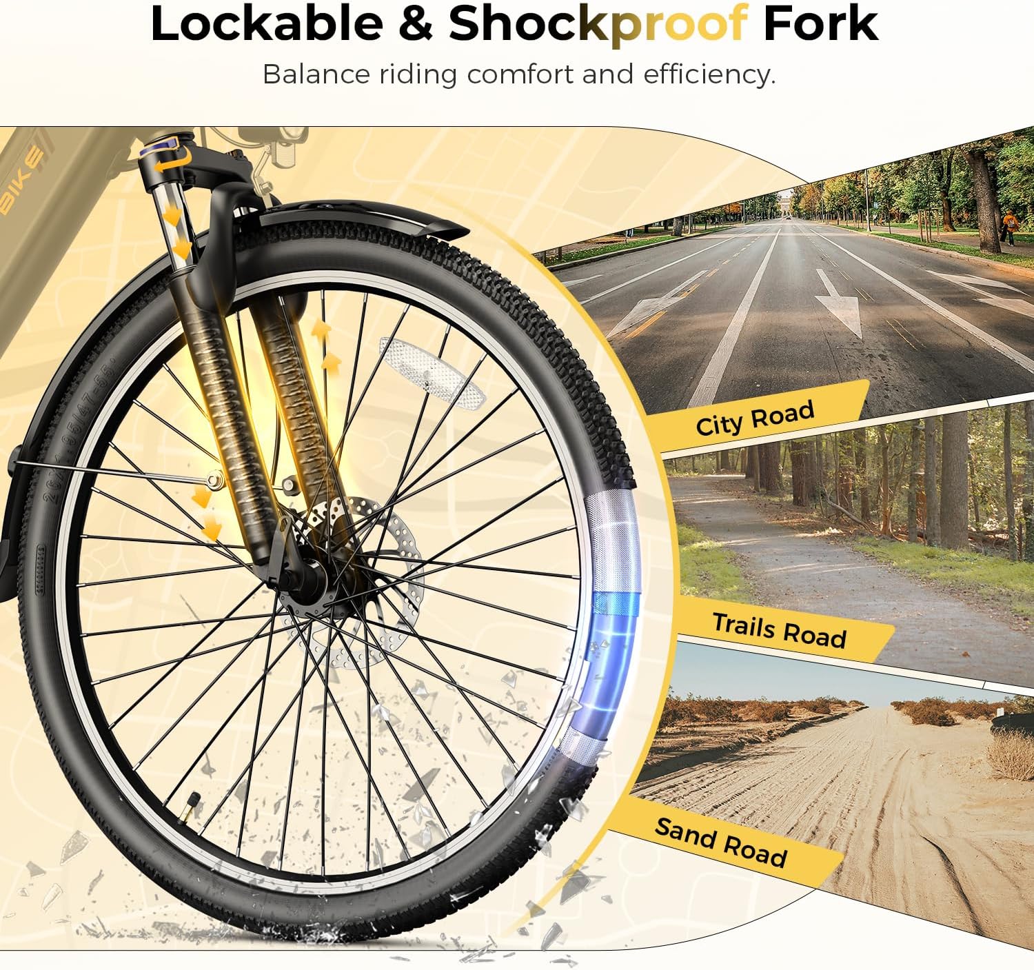 Heybike Cityscape 2.0 Electric Bike for Adults with Peak 1200W Motor, 468Wh Removable Battery, 50Miles 26' Electric Commuter Bike, 7-Speed,UL Certified