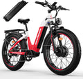 Seemoon Electric Bike,4000W Dual Motor Ebike for Adults,52V 1040Wh Removable Battery E-Bike for Men Women,38MPH Up to 105 Miles,26' Fat Tire Fast Step Thru Electric Bicycle for Commuter
