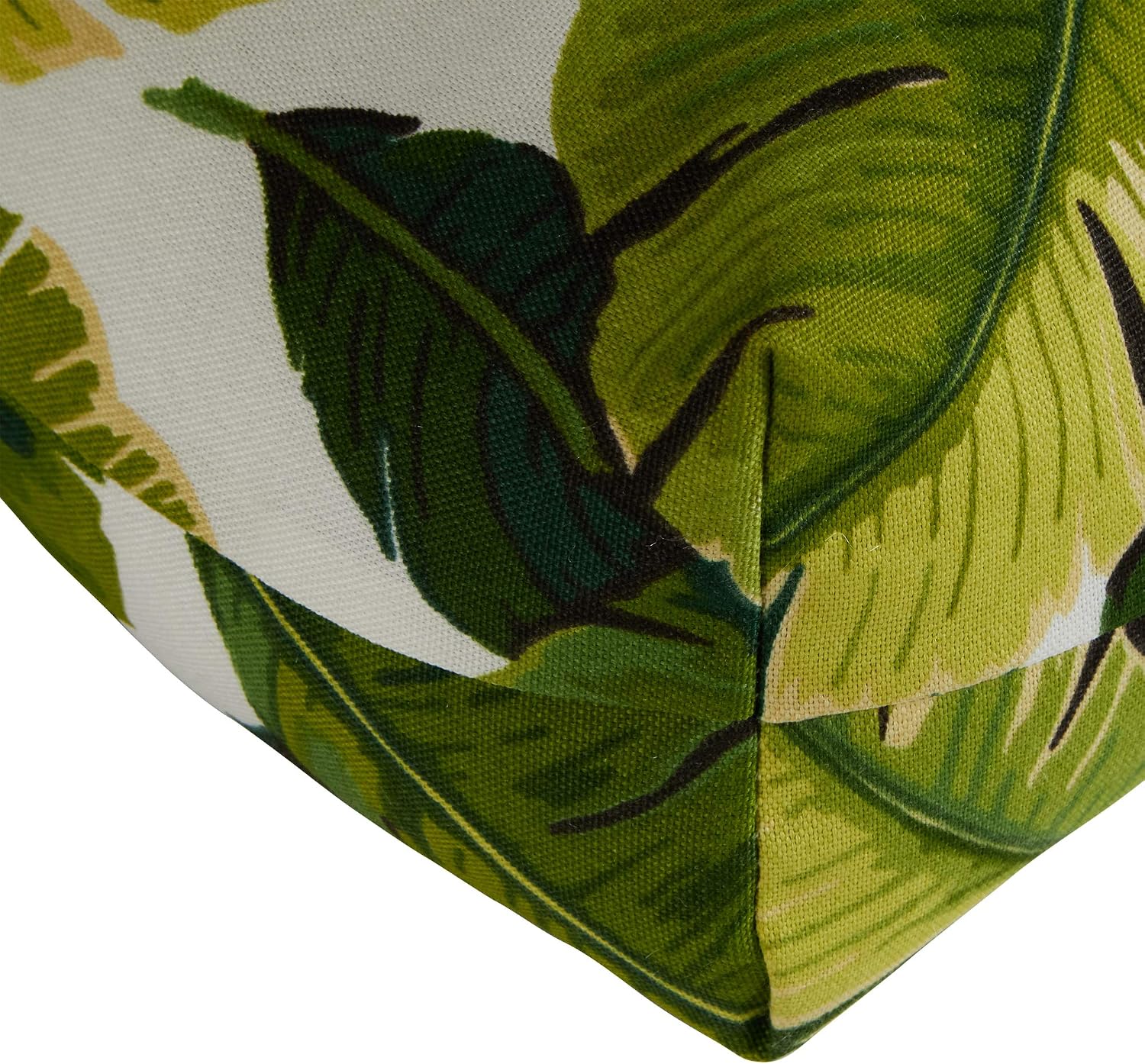 Greendale Home Fashions Outdoor 42x21-inch Seat/Back Chair Cushion (Set of 2), Tropical White