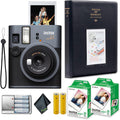 Fujifilm Instax Mini 41 Instant Film Camera Bundle with 2X Fuji Instax-Instant-mini Film Value Pack (40 Sheets) + 4X Rechargeable AA Batteries with Charger + Photo Album – 64 Pockets + More