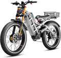 eAhora Romeo Pro 3 [2026] Peak 5600W Electric Bike for Adults 50Mph, 60V 80Ah Battery 250 Miles,Long Range Dual Motors Ebike,26'*4.0 Fat Tire Full Suspension