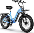 Cybervelo 1000W Folding Electric Bike,48V 20.8AH Removable Battery EBike,30+MPH,80 Miles Max Range Electric Bike for Adults, 20' Fat Tire Foldable ebike, Adult Electric Bikes for Commute All Terrain