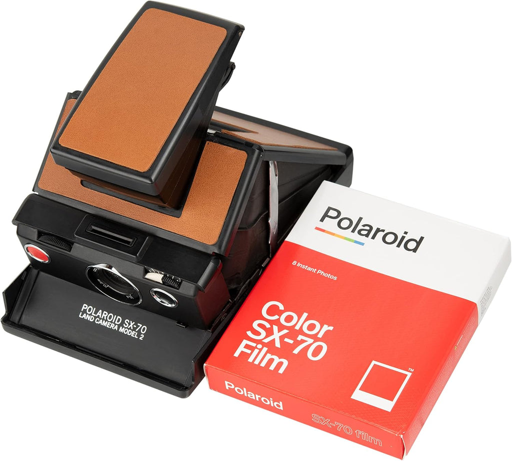 Polaroid Sx-70 Black Model 2 with Strap and Vintage Polaroid Ever-Ready Case