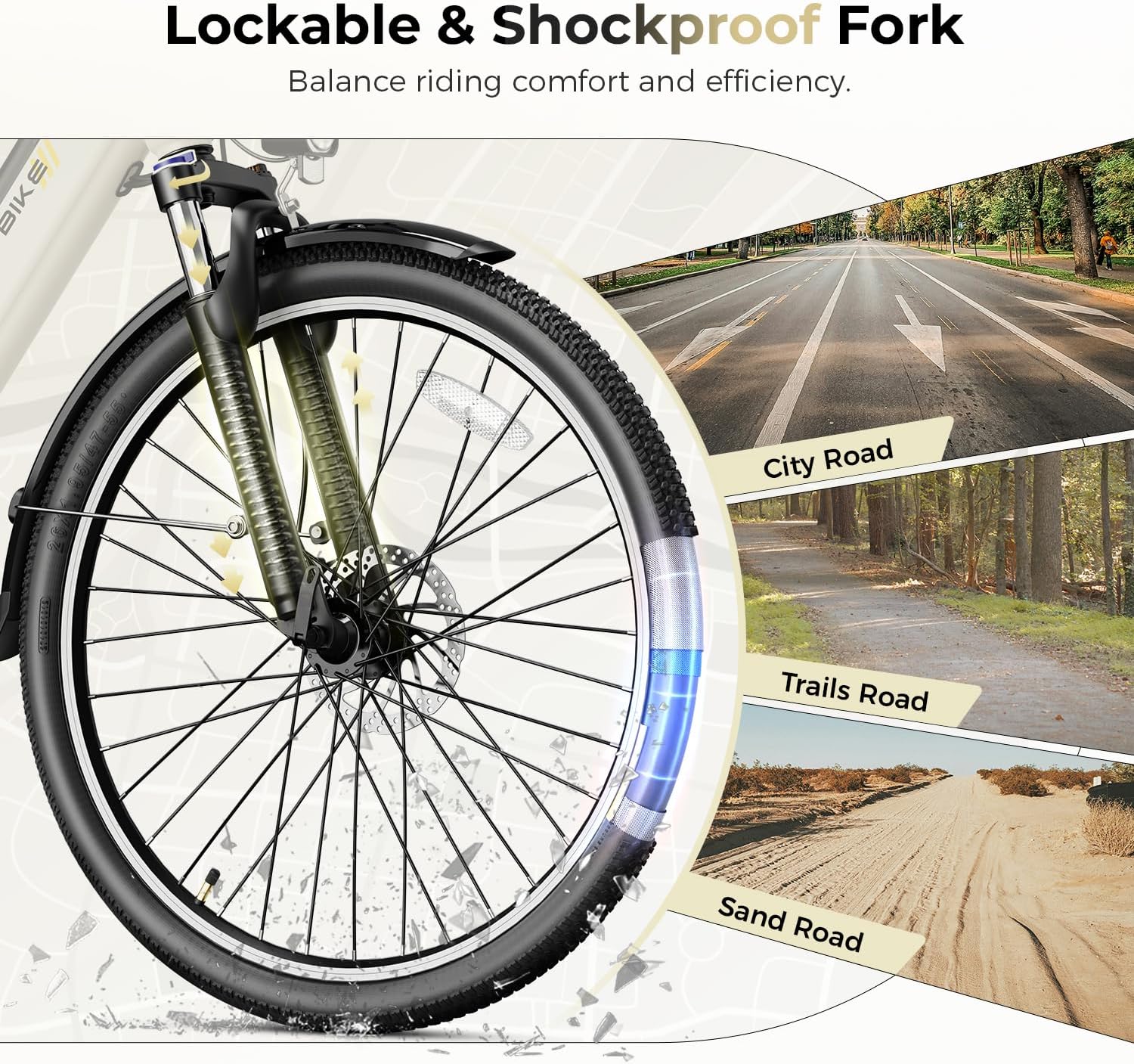 Heybike Cityscape 2.0 Electric Bike for Adults with Peak 1200W Motor, 468Wh Removable Battery, 50Miles 26' Electric Commuter Bike, 7-Speed,UL Certified