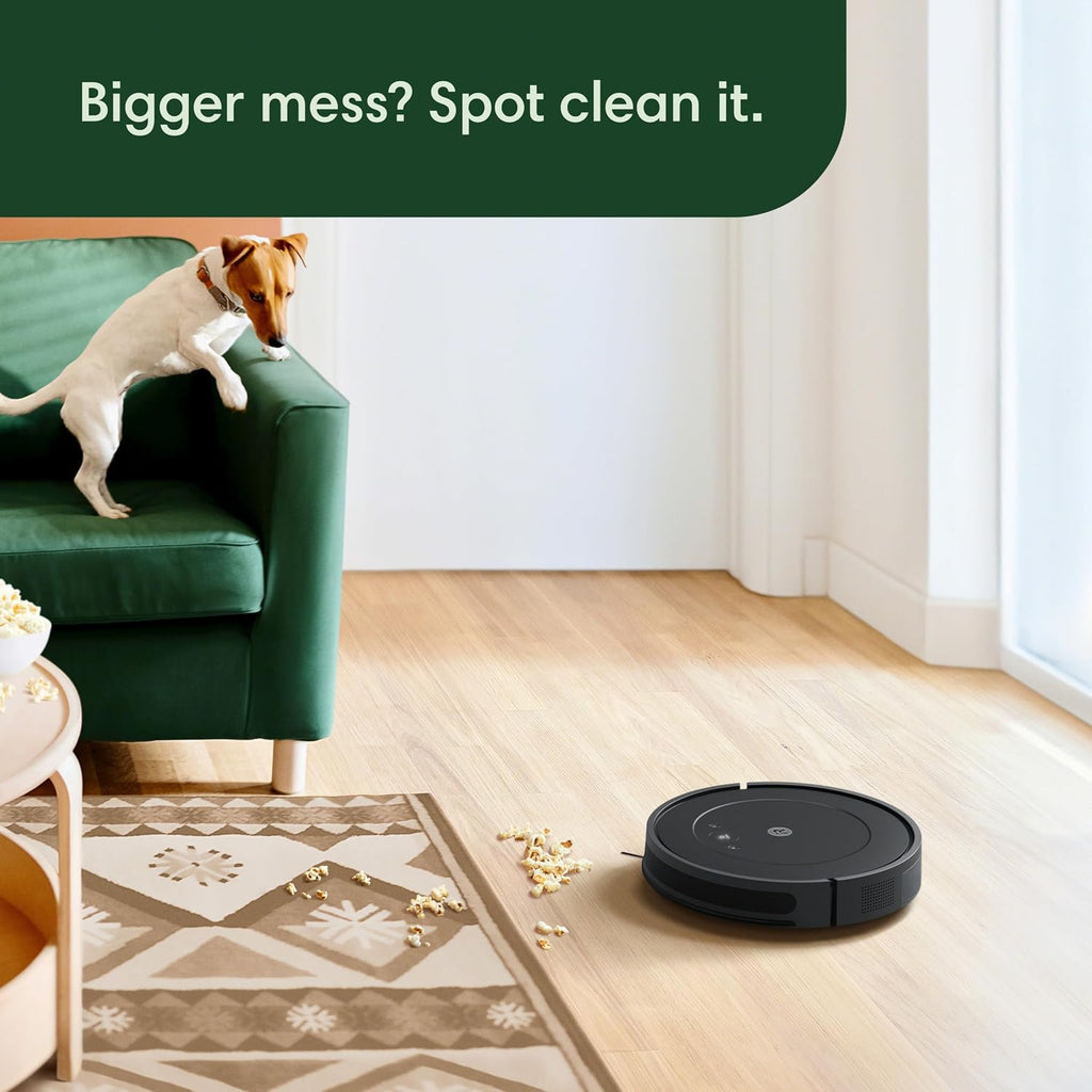 iRobot Roomba Essential Vac Robot Vacuum - Power-Lifting Suction, Quiet Cleaning, Multi-Surface, Cleans in Rows, Self-Charging, Compatible with Alexa