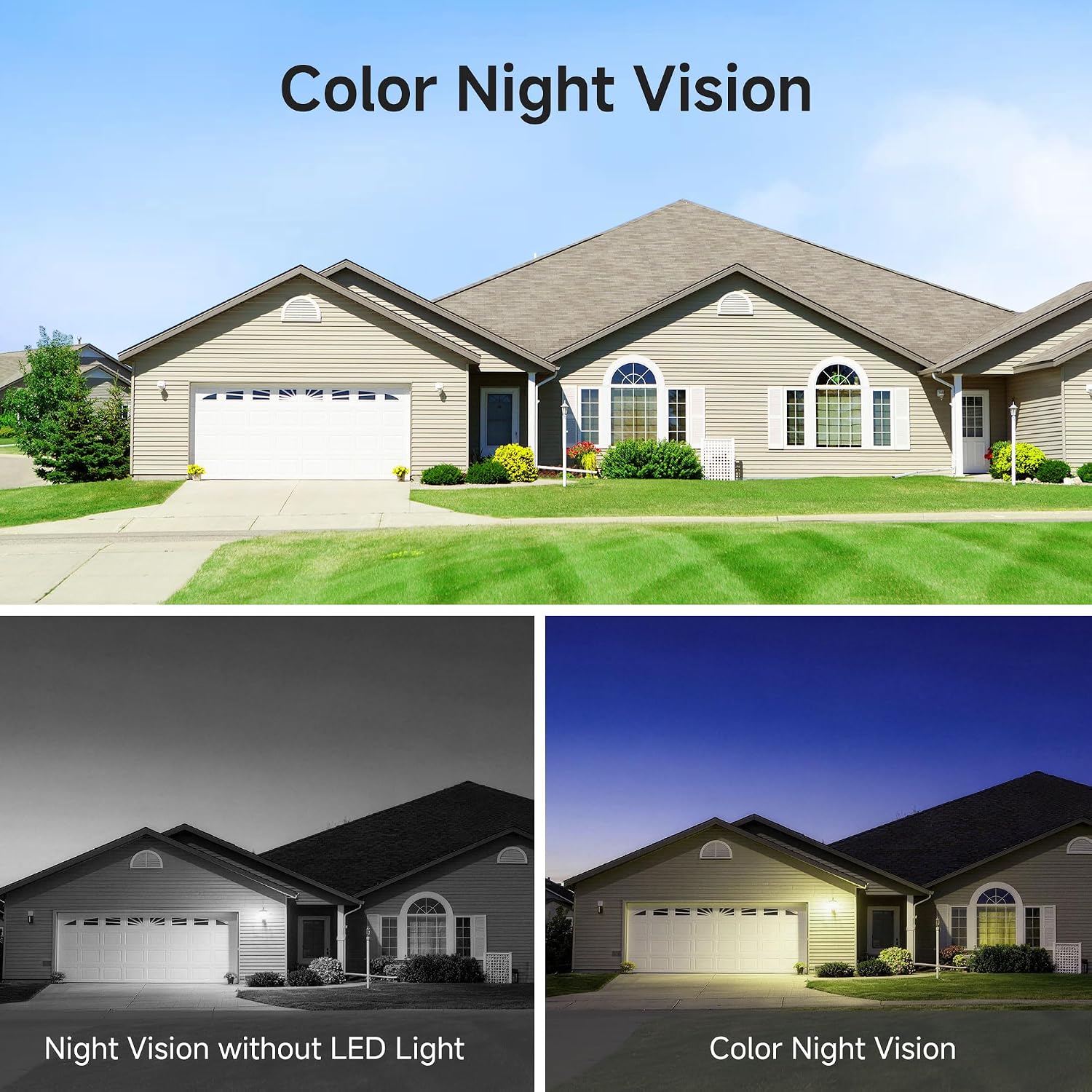 Noorio 2K Solar Security Camera Wireless Outdoor, 360° Pan/Tilt Camera with Dual-Band WiFi 2.4/5G, Fixed Solar Panel, AI Human Detection, Color Night Vision, 4MP, IP65 Weatherproof, 2-Way Audio 2 Pack