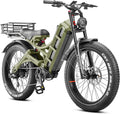 eAhora 2026 Romeo Electric Bike - Adults 40-50MPH 2500W/5600W Dual Motor 60V 80AH 250Miles Long Range Ebike, 26' Fat Tire Fast Electric Mountain Bike Full Suspension Off-Road E-Bike