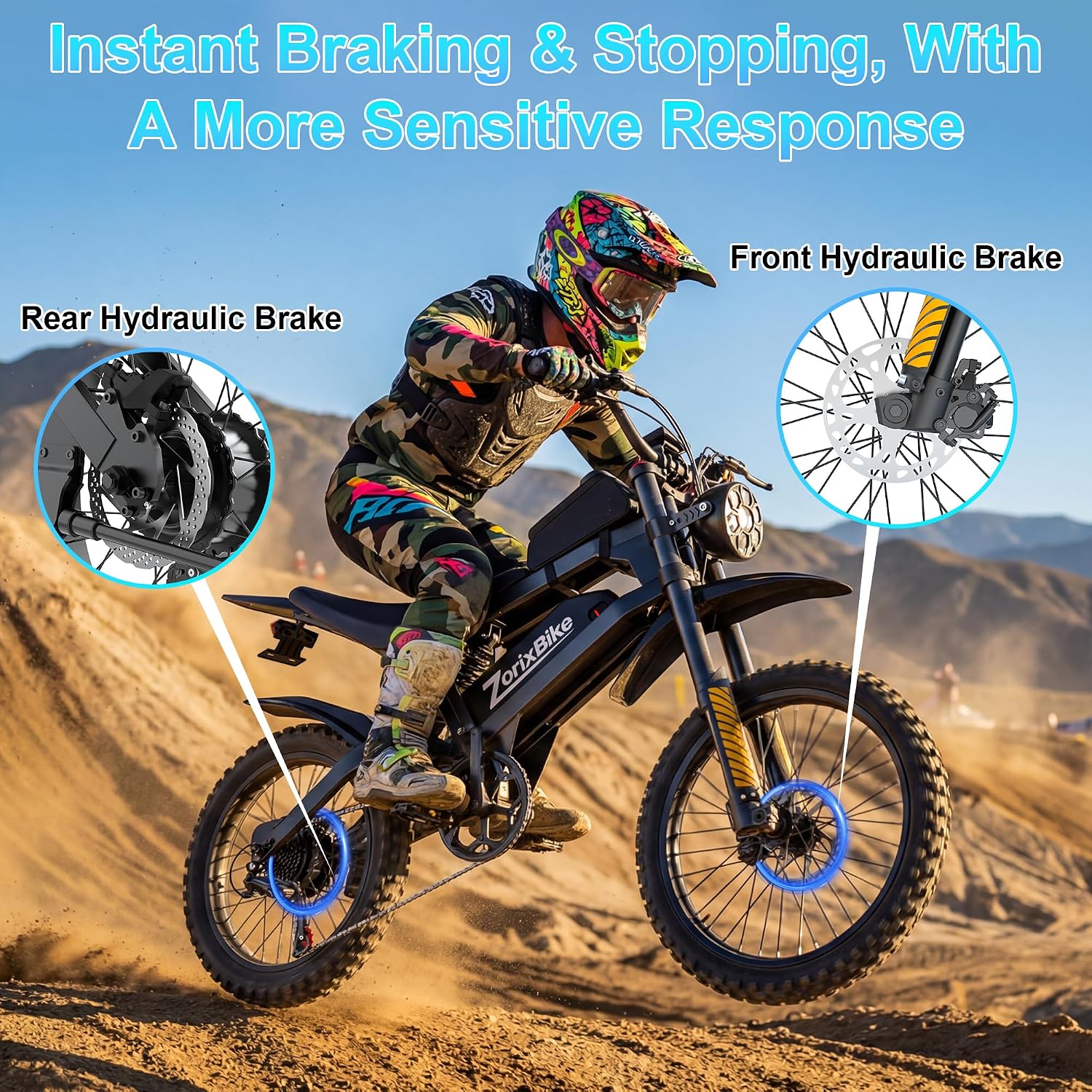 Electric Bike for Adults,48V 20AH - Peak Power 1500/3000W Brushless Motor Electric Bicycle - Max Speed 31-35MPH - Max 80 Miles Range - 20' x 4.0' Fat Tire Dirt E-Bike,7-Speed